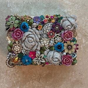 Floral Embellished Jewelry Organizer Box